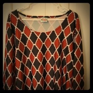 Haley and Hound Garnet and Black Gameday Tunic